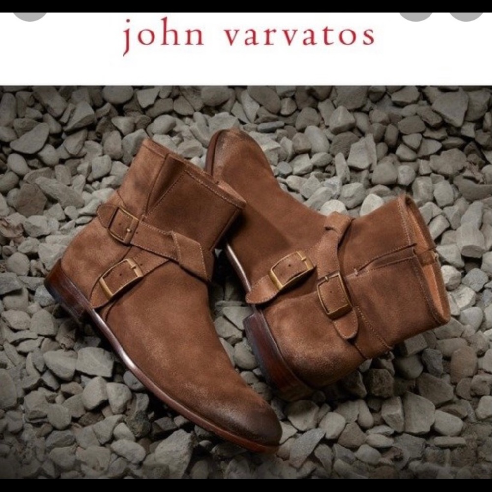 John Varvatos Buckle Boots